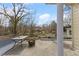A patio with a fire pit and view of the yard at 2503 Mckinney St, Burlington, NC 27217