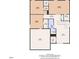 Upstairs floorplan featuring bedrooms, bathrooms, loft and attic space layout with dimensions at 2728 Spring Valley Dr, Creedmoor, NC 27522