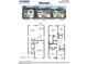 Exterior view of the Mitchell floorplan, a 2-story townhome with covered entryways and complementary color palettes at 36 Sweet Meadow Rd, Angier, NC 27501