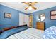Comfortable bedroom with ample closet space and natural light, offering a serene retreat at 4209 Converse Dr, Raleigh, NC 27609