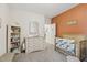 Cozy Bedroom with a changing table, crib, and shelves with toys and books at 440 Pierce Landing Dr, Garner, NC 27529
