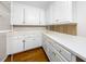 Walk-in pantry with built-in shelving and lots of storage space at 4405 Turnberry Cir, Durham, NC 27712