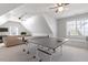 Spacious game room featuring a ping pong table, neutral carpet, and recessed lighting at 4773 Swordfish Dr, Raleigh, NC 27603