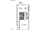 First floor plan featuring a kitchen, breakfast nook, great room, powder room, and a two-car garage at 6966 Doddridge Ln # 12, Cary, NC 27519