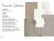 Selection of interior finish samples: carpet, tile, revwood, backsplash, countertops, and stone gray Brellin cabinets at 6968 Doddridge Ln # 11, Cary, NC 27519