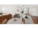 Cozy living room with a modern ceiling fan, neutral paint, and an area rug at 7753 Winners Edge St, Raleigh, NC 27617