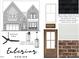 Exterior design finishes, features brick, white siding, screened porch, front porch lighting at 9000 Penny Rd, Raleigh, NC 27606