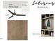 The living room features First Star paint, a black ceiling fan, and light wood-look floors at 9000 Penny Rd, Raleigh, NC 27606
