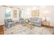 Bright living room with natural light and stylish furniture at 9700 Pentland Ct, Raleigh, NC 27614