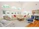 Bright and open living room featuring large windows and stylish decor at 9700 Pentland Ct, Raleigh, NC 27614