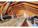Unfinished attic with exposed rafters at 105 Byron Ct, Oxford, NC 27565
