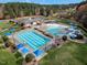 Community pool with slide and lounge area at 105 Byron Ct, Oxford, NC 27565