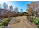 Spacious backyard with a well-maintained lawn and lush landscaping at 109 Covington Square Dr, Cary, NC 27513