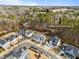 Aerial view of neighborhood homes near Chapel Hill High School and Carolina North Forest Trails at 110 Jacoby Way, Chapel Hill, NC 27516