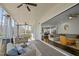 Relaxing screened-in porch features comfortable seating, ceiling fans, and picturesque views of the surrounding landscape at 110 Jacoby Way, Chapel Hill, NC 27516