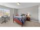 Bedroom featuring neutral paint, carpet, natural light, and traditional furniture set at 201 Oakton Ridge Pl, Garner, NC 27529