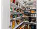 Walk-in pantry offers lots of shelving space to store all of your goods at 2635 Lakeview Dr, Raleigh, NC 27609