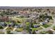 An aerial view shows a well-maintained home and backyard in a quiet, established neighborhood at 309 Old Farm Dr, Graham, NC 27253
