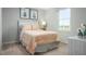 Comfortable bedroom featuring a plush bed, ample lighting, and neutral décor at 359 Tormore Dr, Sanford, NC 27330