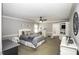 Spacious bedroom featuring neutral colors, a ceiling fan, and a large bed at 45 Wimberly Ave, Rocky Mount, NC 27804