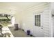 Garage exterior featuring a covered side area and access door at 45 Wimberly Ave, Rocky Mount, NC 27804