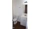 Cozy bathroom featuring a modern vanity and sleek fixtures at 464 Longfellow St, Fuquay Varina, NC 27526