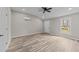 Bedroom featuring hard surface floors and recessed lights, providing modern ambiance at 711 Wheat Mill Rd, Durham, NC 27704