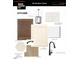 Kitchen selections featuring island, white countertops, modern pendant lighting, and sleek black faucet at 8729 Maxine St # 38, Willow Springs, NC 27592