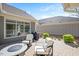 Back patio with outdoor seating and landscaping at 1013 Restoration Dr, Durham, NC 27703