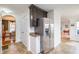Kitchen featuring stainless steel refrigerator with water and ice dispenser at 1044 S Philwood Ct, Fuquay Varina, NC 27526