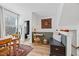 Bright dining nook with a desk, decor, and view to the bathroom at 1207 Corkery Ridge Ct, Cary, NC 27519