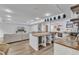 Finished basement with a bar, tv, and seating area at 1416 Endgame Ct, Wake Forest, NC 27587