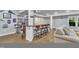 Finished basement with built-in bar and entertainment area perfect for hosting gatherings at 1416 Endgame Ct, Wake Forest, NC 27587
