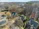 Aerial view of the property showcasing its prime location within a vibrant neighborhood at 1818 Buxton Way, Burlington, NC 27215