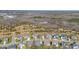 Beautiful aerial view of a neighborhood showcasing craftsman-style homes with lush green lawns and mature trees at 2015 Stanchion St, Haw River, NC 27258