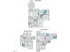 Detailed floor plan showcasing the layout of the home's first and second floors with measurements at 2046 Fellini Dr, Apex, NC 27502
