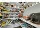 Well-stocked pantry with ample shelving for organized storage at 2046 Fellini Dr, Apex, NC 27502