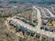 An expansive aerial view of a residential community, showcasing the density and neighborhood layout at 205 Virginia Water Dr, Rolesville, NC 27571