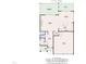 The first floor floorplan includes the kitchen, dining area, living room, and garage at 205 Virginia Water Dr, Rolesville, NC 27571