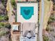 A beautiful heart-shaped community pool is surrounded by walking trails and cabanas at 205 Virginia Water Dr, Rolesville, NC 27571