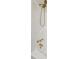 Shower featuring gold fixtures, and modern features at 2312 Valley Rd, Sanford, NC 27330