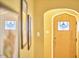 Foyer featuring an arched doorway and decorative window in the front door at 2313 Prince St, Durham, NC 27707