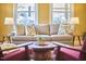 Bright living room with hardwood floors and comfortable seating at 2313 Prince St, Durham, NC 27707