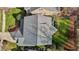 Aerial view looking down on the house showing roofline and well-maintained green yard at 233 Candia Ln, Cary, NC 27519