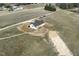 Aerial perspective of home with vast landscape, offering privacy and a connection to nature at 239 Surles Rd, Benson, NC 27504