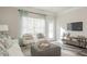 Cozy living room with stylish seating and plenty of natural light at 274 Deodora Ln, Cameron, NC 28326
