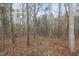 Wooded backyard with walking trails, offering privacy and a natural setting at 2803 Cameron Pond Dr, Cary, NC 27519