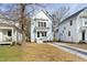 Light blue two-story home with inviting front lawn and drive at 2816 Cascadilla St, Durham, NC 27704