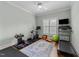 Home gym boasts natural light and ample room for exercise equipment at 3204 Cobblestone Ct, Raleigh, NC 27607