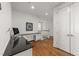 Upstairs office featuring a built-in desk with granite countertop at 3204 Cobblestone Ct, Raleigh, NC 27607